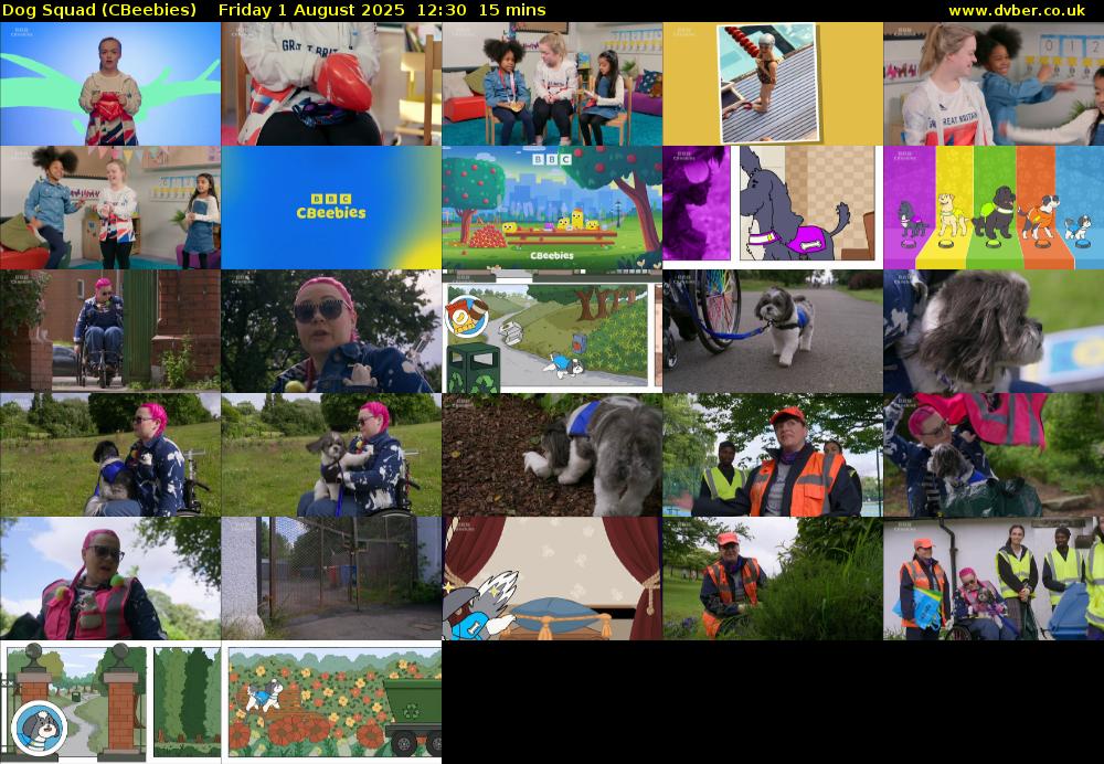 Dog Squad (CBeebies) Friday 1 August 2025 12:30 - 12:45
