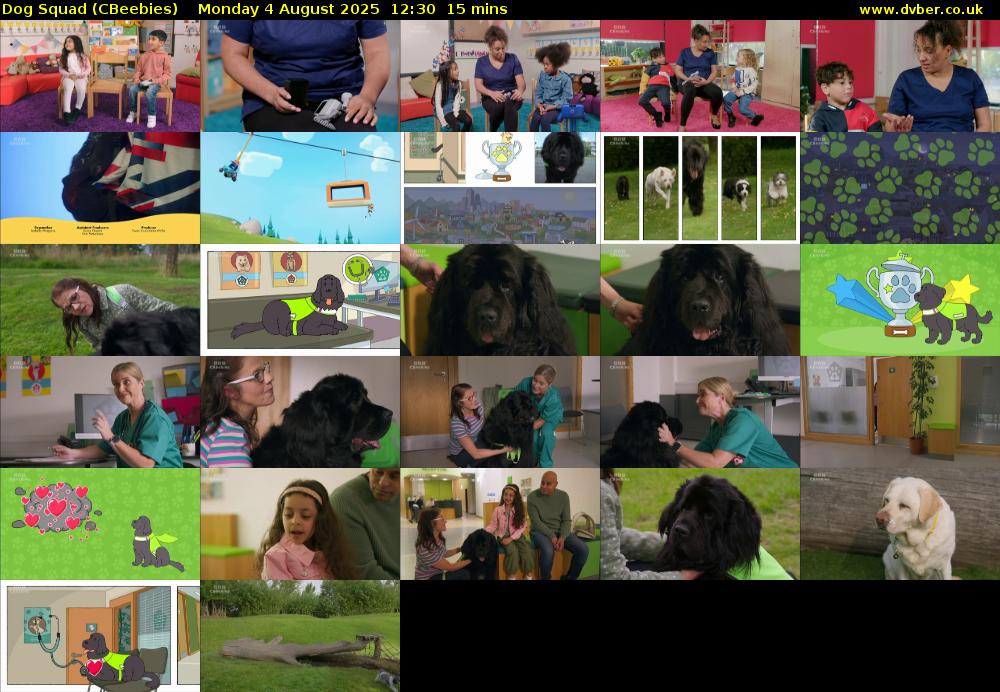 Dog Squad (CBeebies) Monday 4 August 2025 12:30 - 12:45