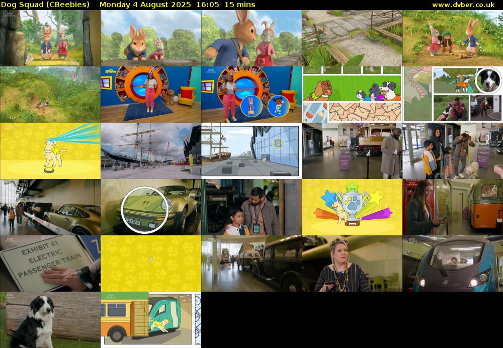 Dog Squad (CBeebies) Monday 4 August 2025 16:05 - 16:20