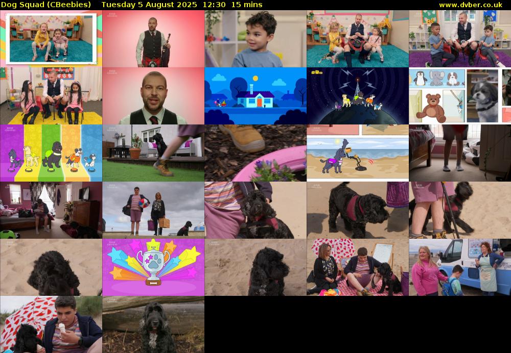Dog Squad (CBeebies) Tuesday 5 August 2025 12:30 - 12:45