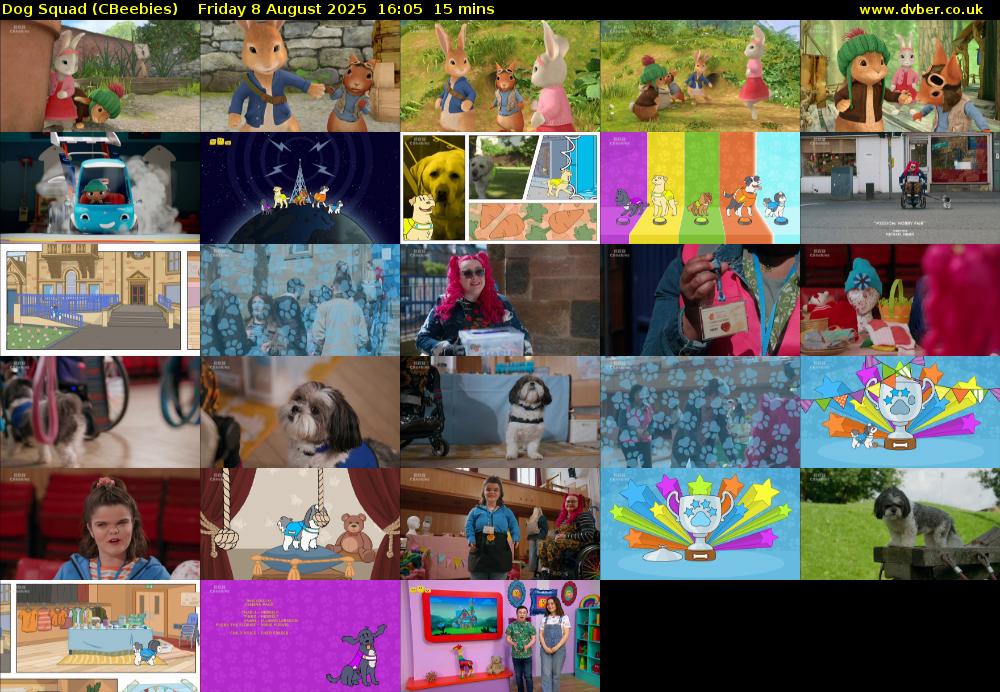 Dog Squad (CBeebies) Friday 8 August 2025 16:05 - 16:20