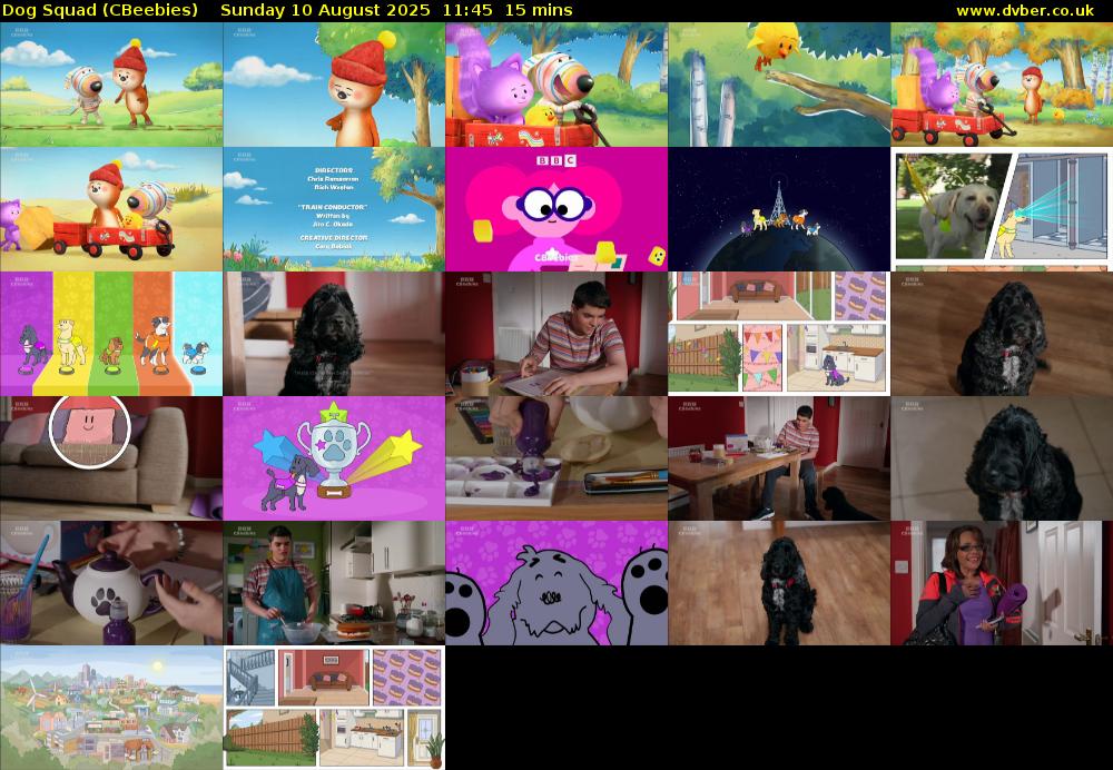 Dog Squad (CBeebies) Sunday 10 August 2025 11:45 - 12:00