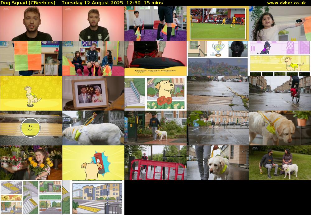 Dog Squad (CBeebies) Tuesday 12 August 2025 12:30 - 12:45