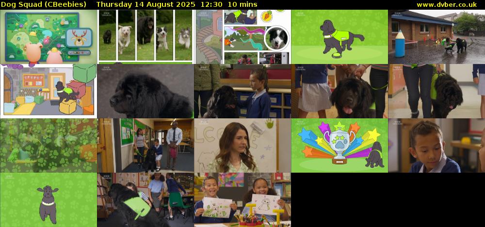 Dog Squad (CBeebies) Thursday 14 August 2025 12:30 - 12:40