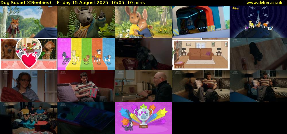Dog Squad (CBeebies) Friday 15 August 2025 16:05 - 16:15