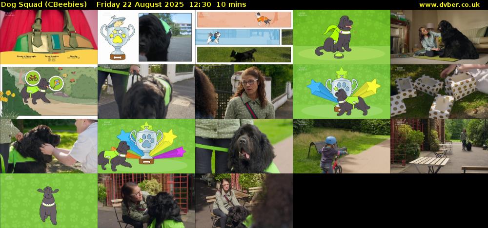 Dog Squad (CBeebies) Friday 22 August 2025 12:30 - 12:40