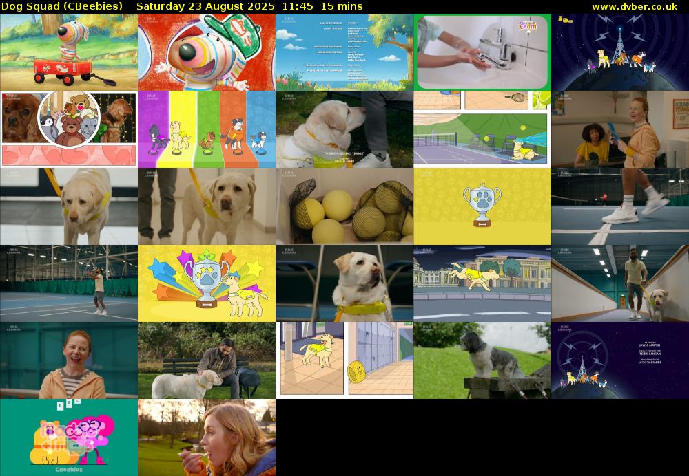 Dog Squad (CBeebies) Saturday 23 August 2025 11:45 - 12:00