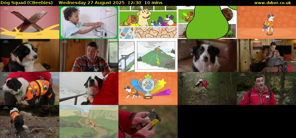 Dog Squad (CBeebies) Wednesday 27 August 2025 12:30 - 12:40