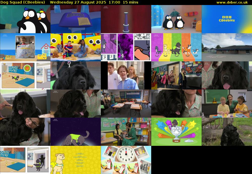 Dog Squad (CBeebies) Wednesday 27 August 2025 17:00 - 17:15
