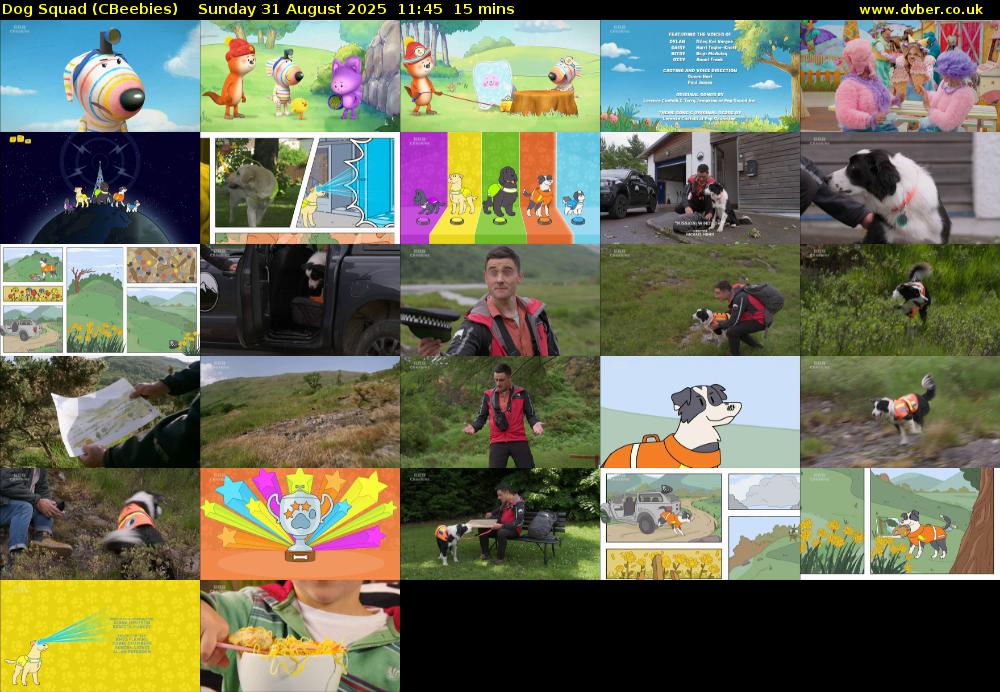 Dog Squad (CBeebies) Sunday 31 August 2025 11:45 - 12:00