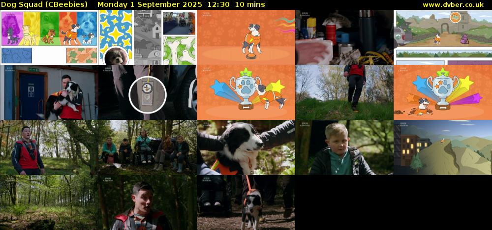 Dog Squad (CBeebies) Monday 1 September 2025 12:30 - 12:40