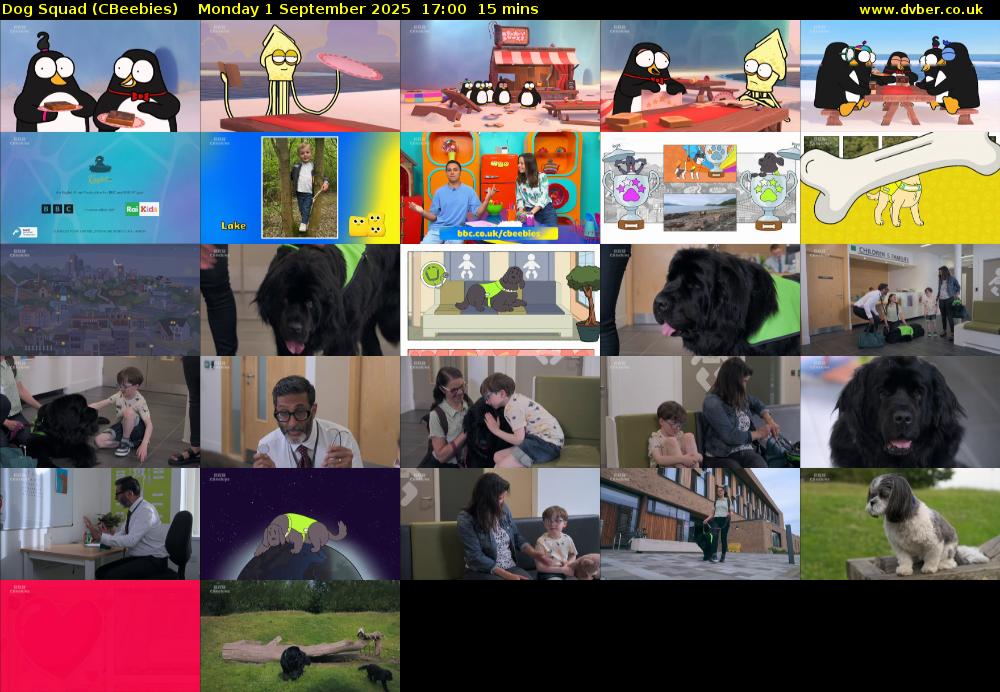 Dog Squad (CBeebies) Monday 1 September 2025 17:00 - 17:15