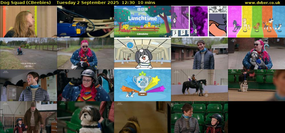 Dog Squad (CBeebies) Tuesday 2 September 2025 12:30 - 12:40