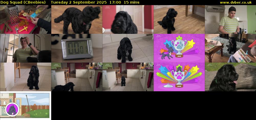 Dog Squad (CBeebies) Tuesday 2 September 2025 17:00 - 17:15