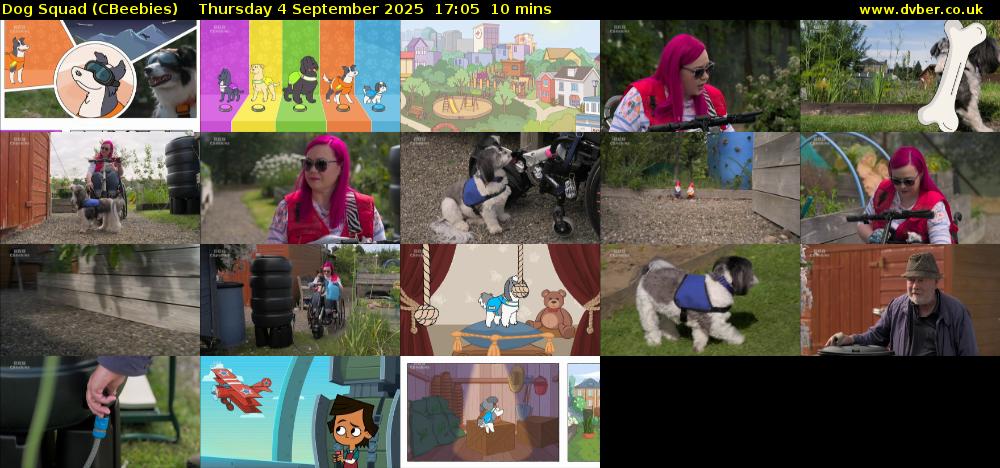 Dog Squad (CBeebies) Thursday 4 September 2025 17:05 - 17:15
