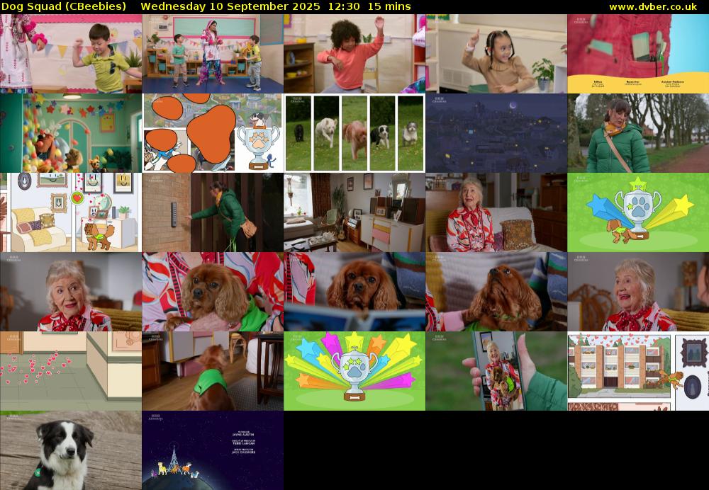 Dog Squad (CBeebies) Wednesday 10 September 2025 12:30 - 12:45