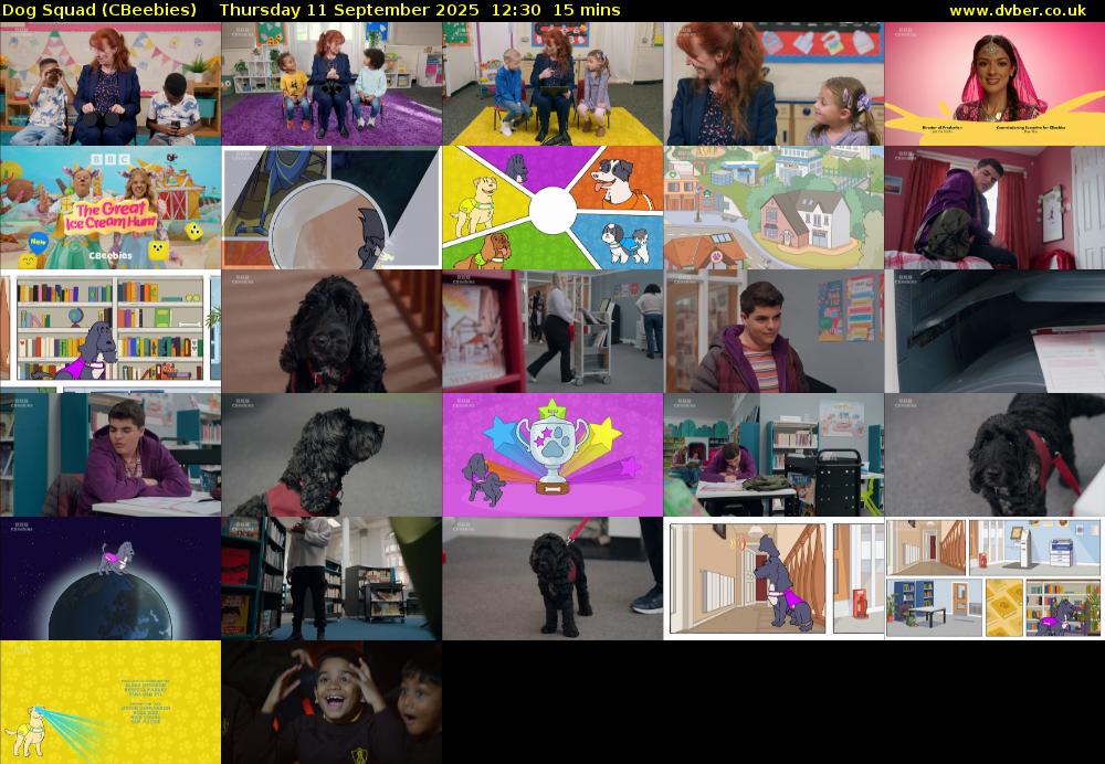 Dog Squad (CBeebies) Thursday 11 September 2025 12:30 - 12:45
