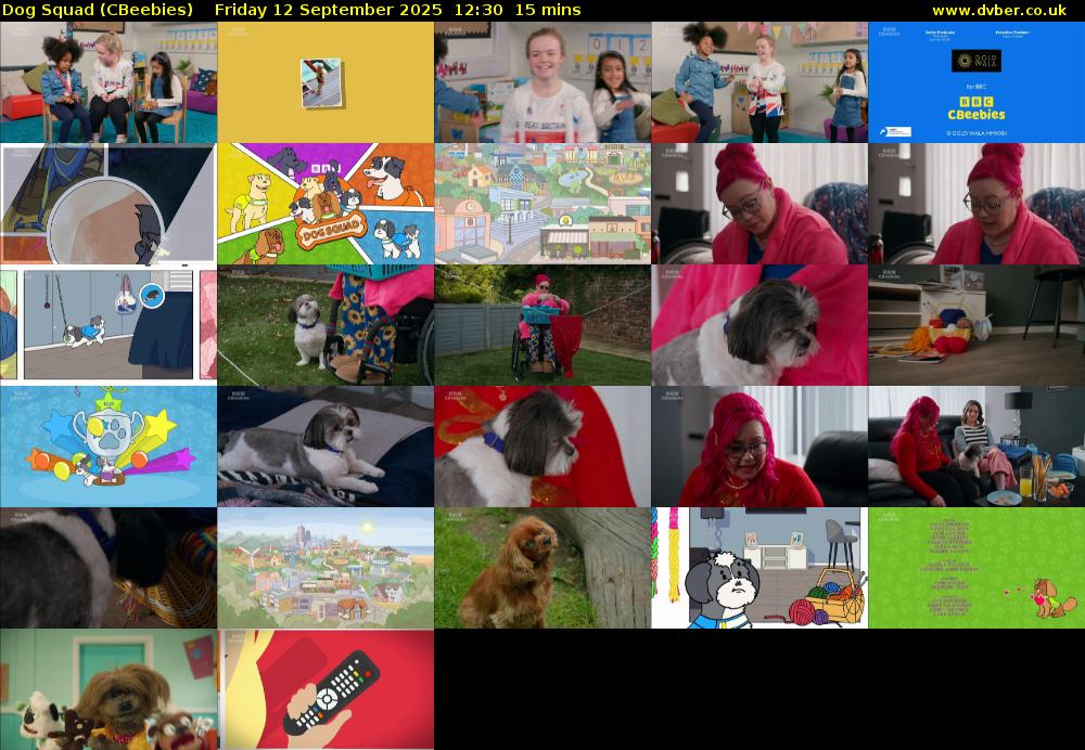 Dog Squad (CBeebies) Friday 12 September 2025 12:30 - 12:45