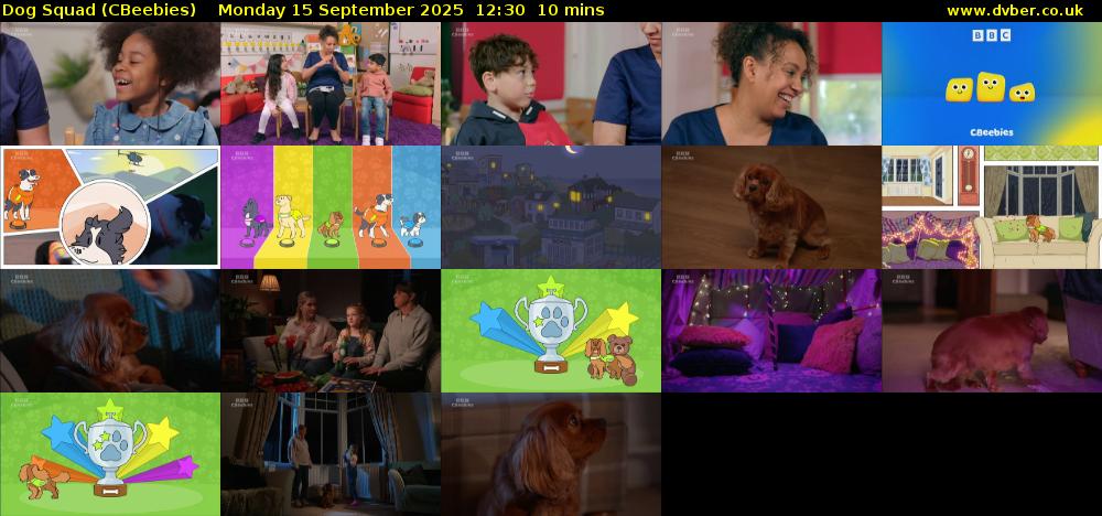 Dog Squad (CBeebies) Monday 15 September 2025 12:30 - 12:40