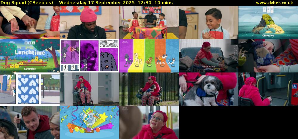 Dog Squad (CBeebies) Wednesday 17 September 2025 12:30 - 12:40