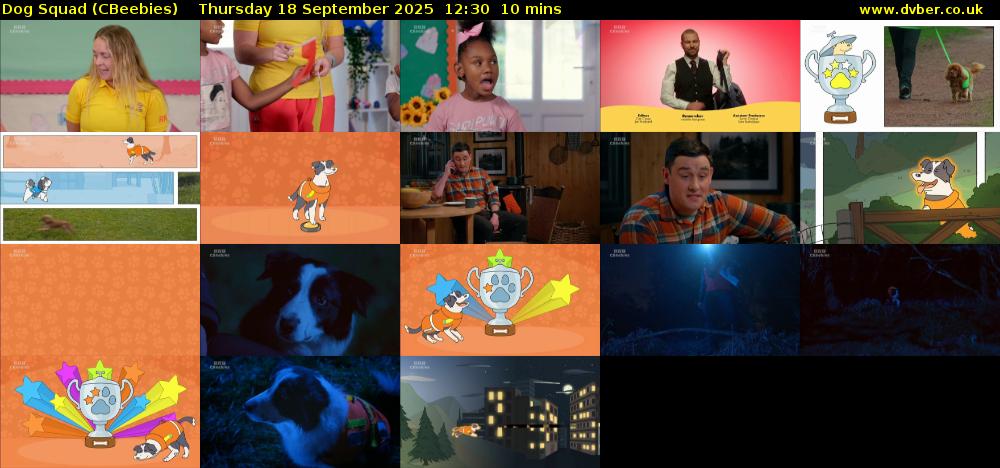 Dog Squad (CBeebies) Thursday 18 September 2025 12:30 - 12:40