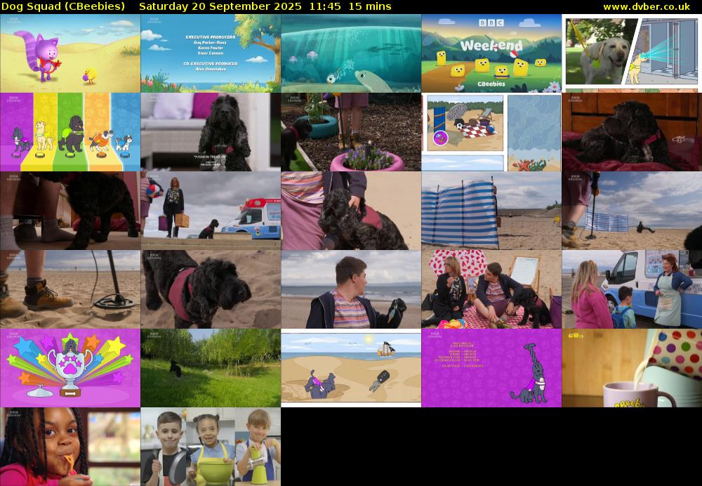 Dog Squad (CBeebies) Saturday 20 September 2025 11:45 - 12:00