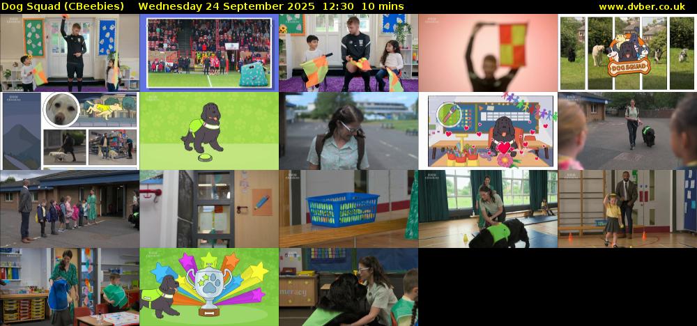 Dog Squad (CBeebies) Wednesday 24 September 2025 12:30 - 12:40