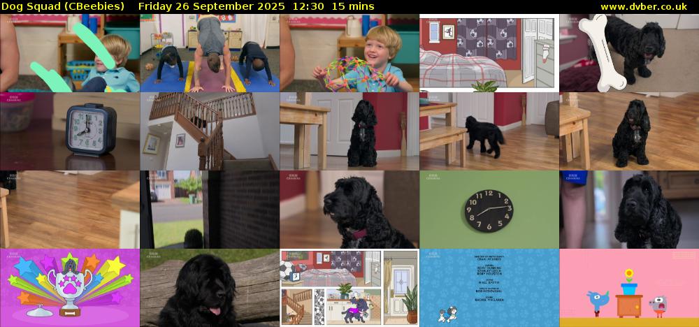 Dog Squad (CBeebies) Friday 26 September 2025 12:30 - 12:45