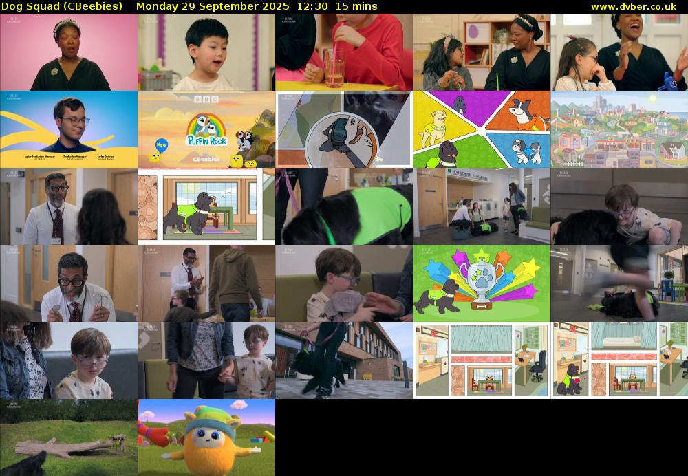 Dog Squad (CBeebies) Monday 29 September 2025 12:30 - 12:45