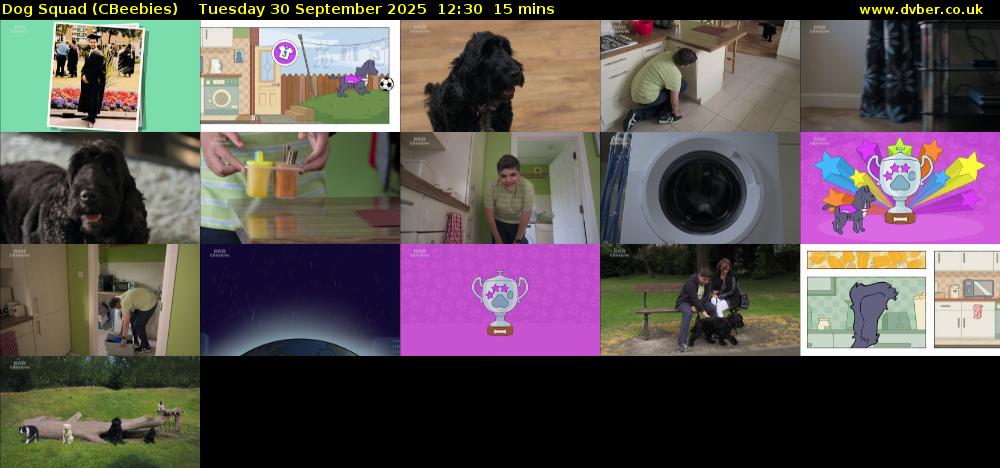 Dog Squad (CBeebies) Tuesday 30 September 2025 12:30 - 12:45