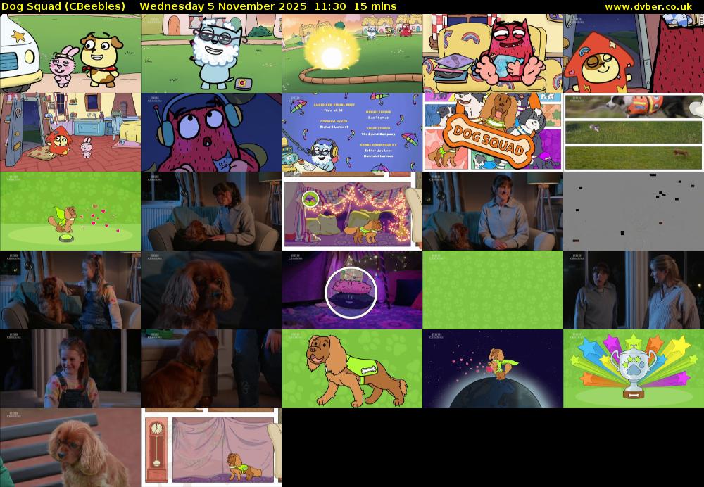 Dog Squad (CBeebies) Wednesday 5 November 2025 11:30 - 11:45