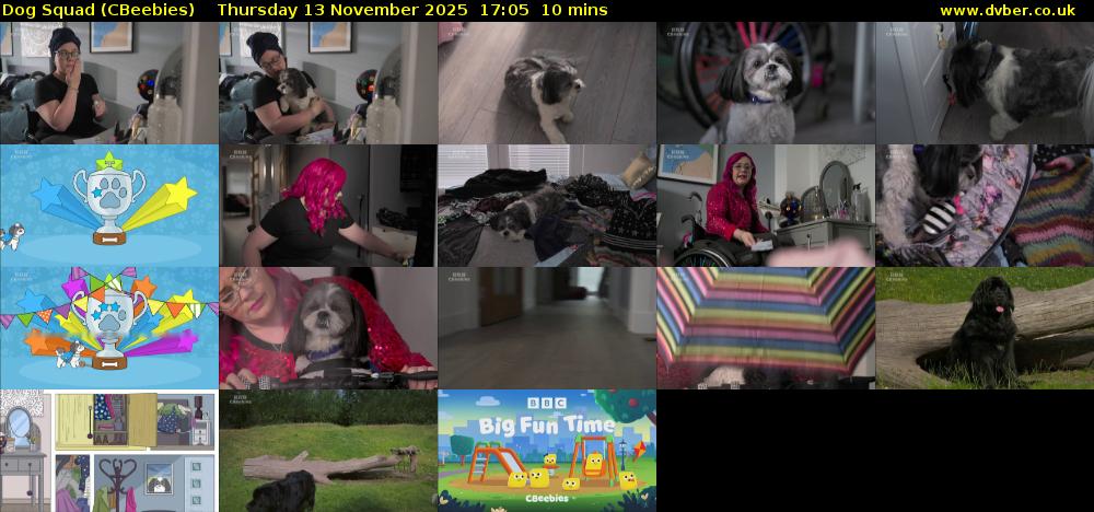 Dog Squad (CBeebies) Thursday 13 November 2025 17:05 - 17:15