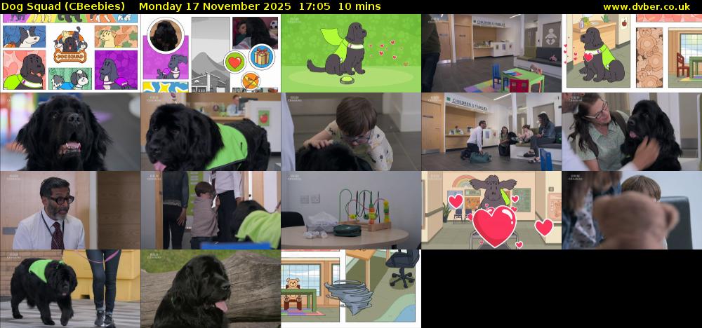 Dog Squad (CBeebies) Monday 17 November 2025 17:05 - 17:15