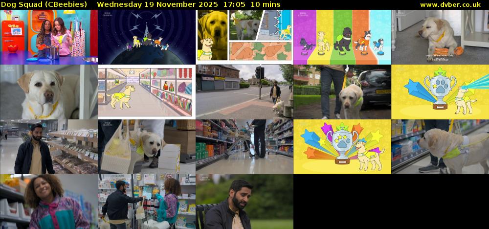 Dog Squad (CBeebies) Wednesday 19 November 2025 17:05 - 17:15