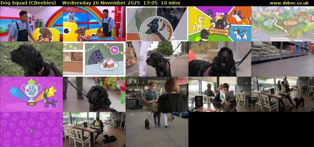 Dog Squad (CBeebies) Wednesday 26 November 2025 17:05 - 17:15