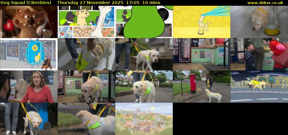Dog Squad (CBeebies) Thursday 27 November 2025 17:05 - 17:15