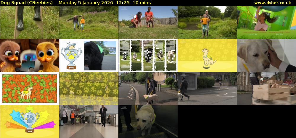 Dog Squad (CBeebies) Monday 5 January 2026 12:25 - 12:35