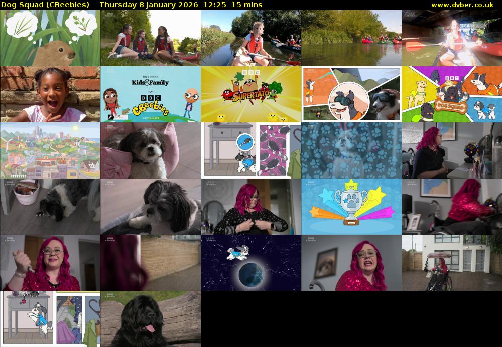 Dog Squad (CBeebies) Thursday 8 January 2026 12:25 - 12:40