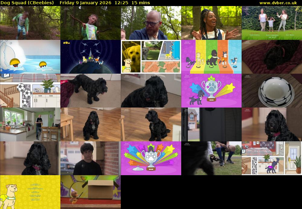 Dog Squad (CBeebies) Friday 9 January 2026 12:25 - 12:40