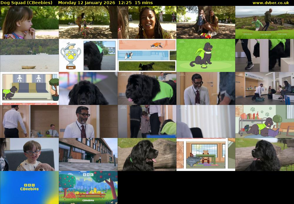Dog Squad (CBeebies) Monday 12 January 2026 12:25 - 12:40