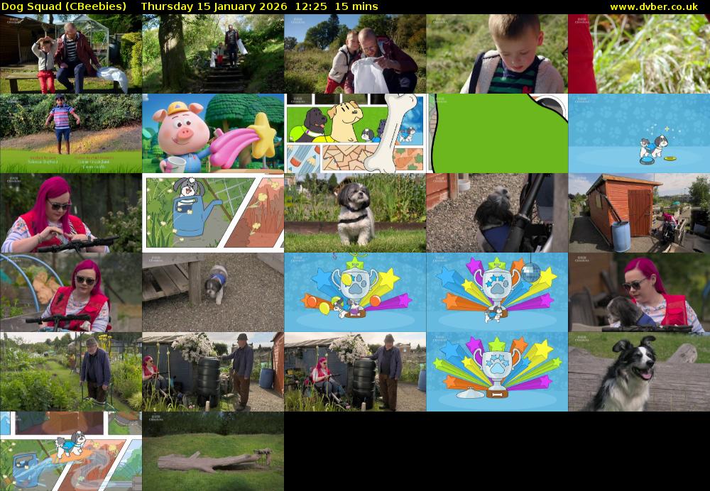 Dog Squad (CBeebies) Thursday 15 January 2026 12:25 - 12:40