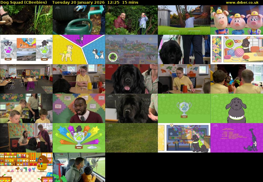 Dog Squad (CBeebies) Tuesday 20 January 2026 12:25 - 12:40