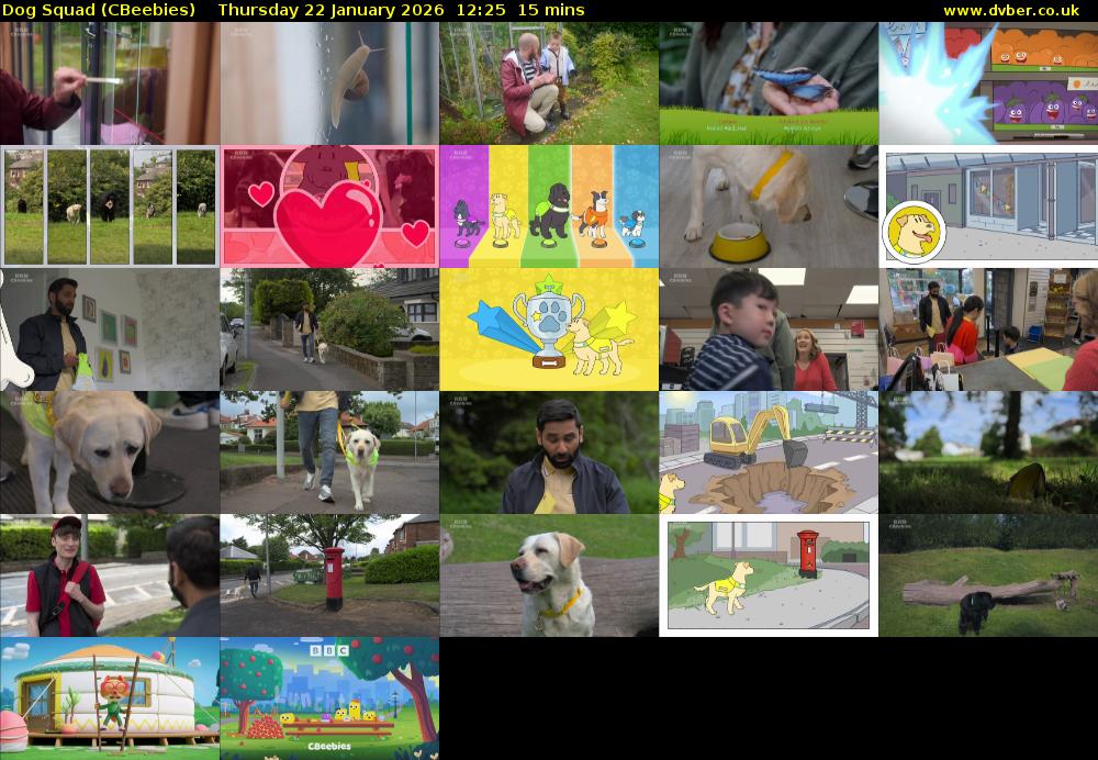 Dog Squad (CBeebies) Thursday 22 January 2026 12:25 - 12:40