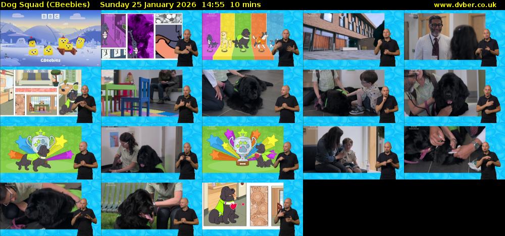 Dog Squad (CBeebies) Sunday 25 January 2026 14:55 - 15:05