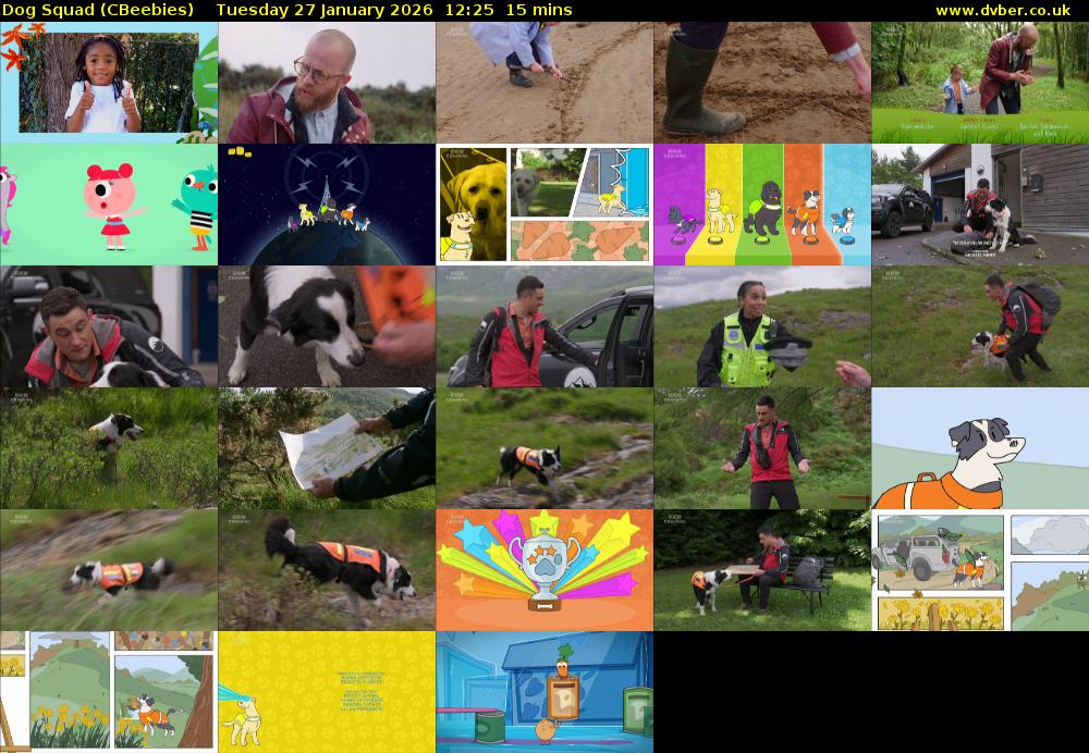 Dog Squad (CBeebies) Tuesday 27 January 2026 12:25 - 12:40