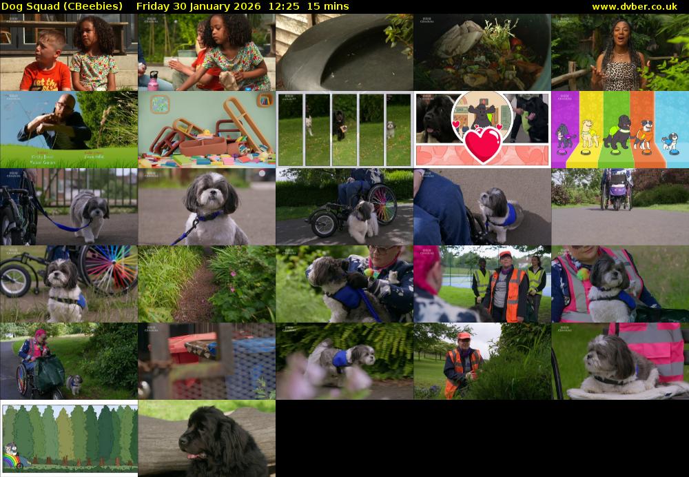 Dog Squad (CBeebies) Friday 30 January 2026 12:25 - 12:40