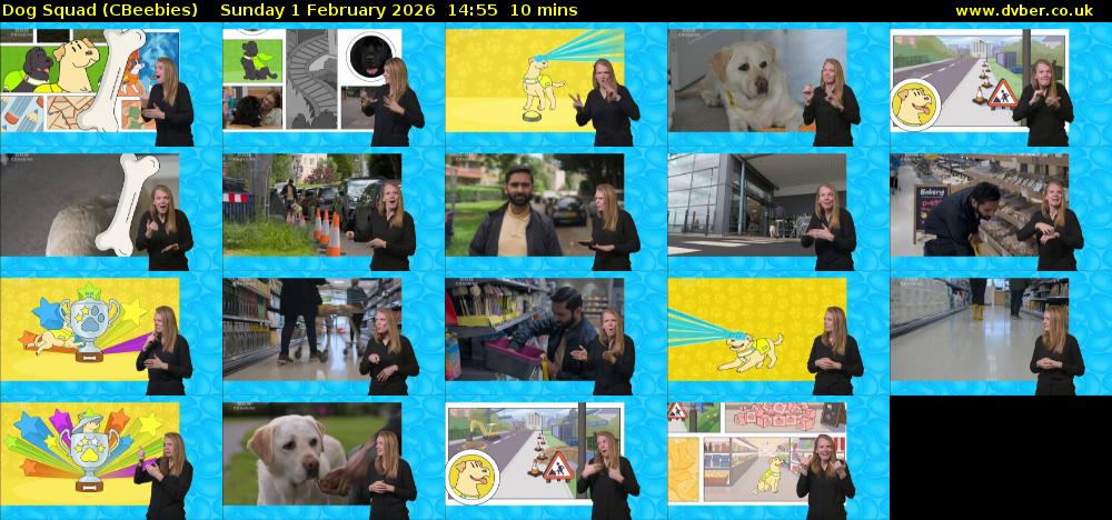 Dog Squad (CBeebies) Sunday 1 February 2026 14:55 - 15:05