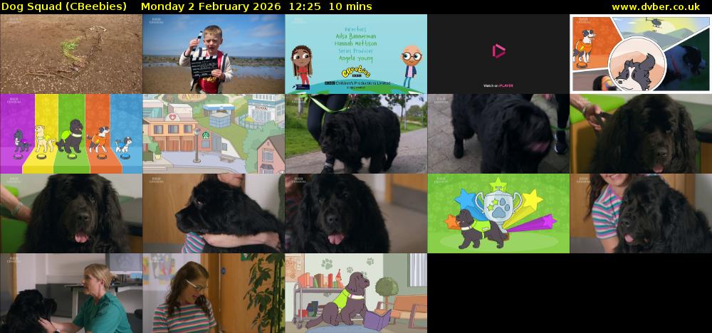 Dog Squad (CBeebies) Monday 2 February 2026 12:25 - 12:35