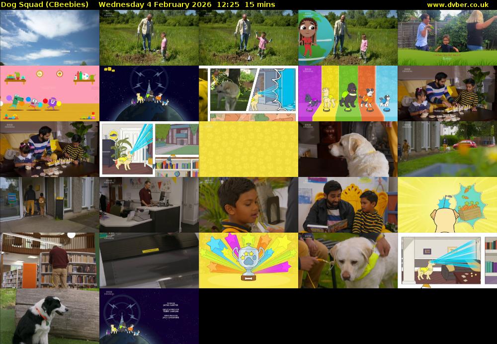 Dog Squad (CBeebies) Wednesday 4 February 2026 12:25 - 12:40