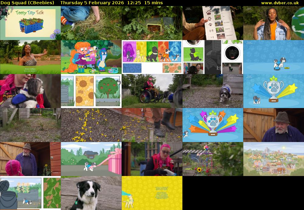 Dog Squad (CBeebies) Thursday 5 February 2026 12:25 - 12:40